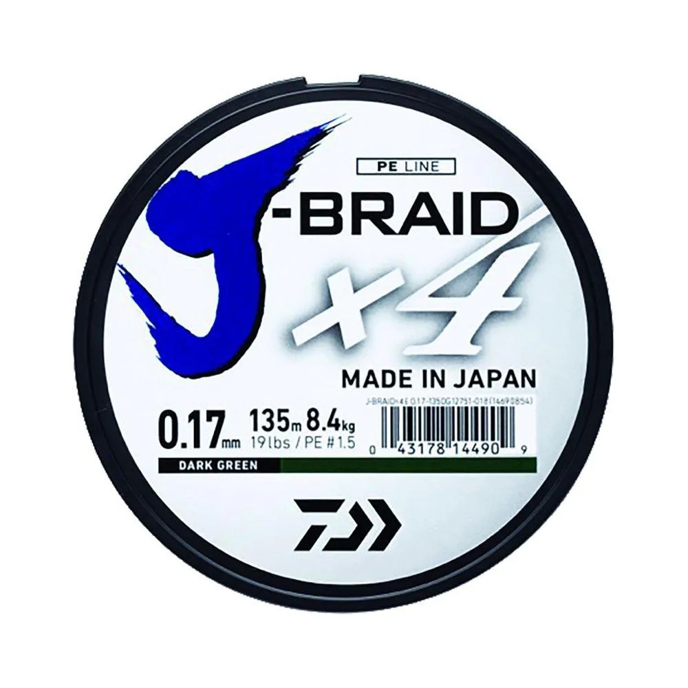 Daiwa J-Braid 4 1500 M 3 Daiwa J-Braid 4 1500 M